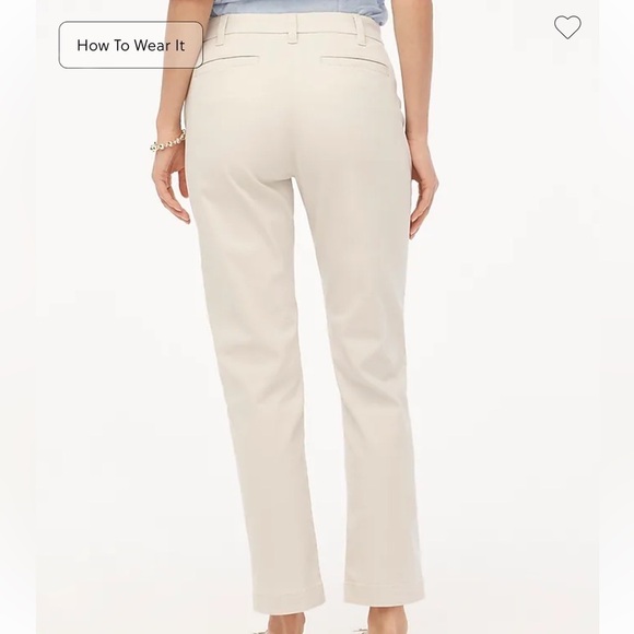 J crew stone High-rise girlfriend chino pant - Picture 3 of 5
